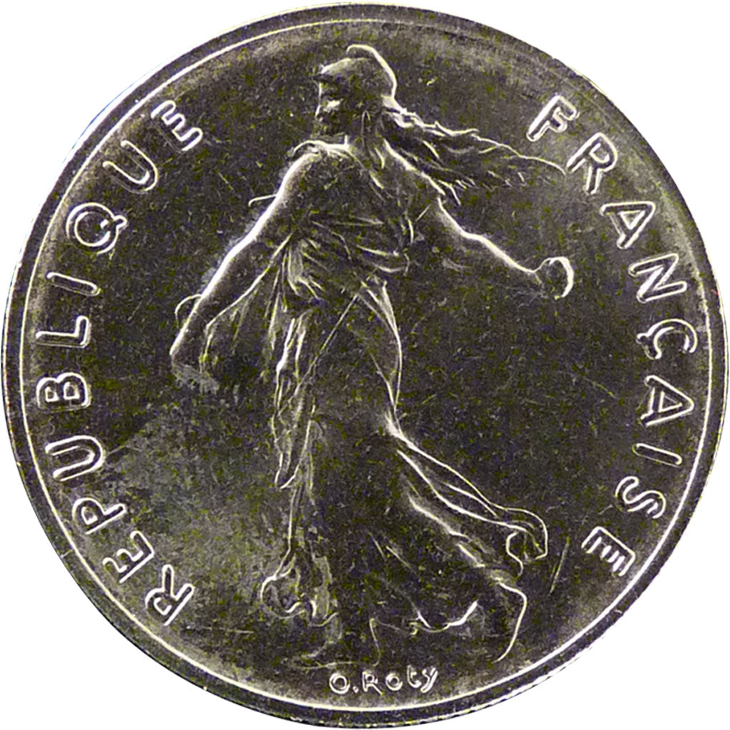 FRANCE, Semeuse, 1/2 Franc, 1981, Paris, KM #931.1, MS(65-70), Nickel, 19.5,...