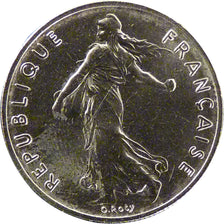 FRANCE, Semeuse, 1/2 Franc, 1981, Paris, KM #931.1, MS(65-70), Nickel, 19.5,...