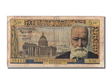 France, 5 Nouveaux Francs, 5 NF 1959-1965 ''Victor Hugo'', 1959, KM #141a,...