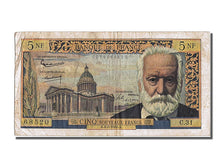 France, 5 Nouveaux Francs, 5 NF 1959-1965 ''Victor Hugo'', 1960, KM #141a,...