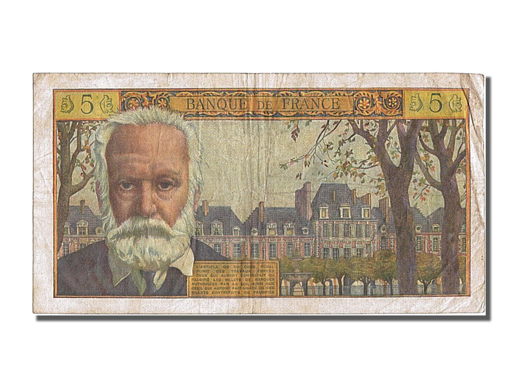 France, 5 Nouveaux Francs, 5 NF 1959-1965 ''Victor Hugo'', 1960, KM #141a,...