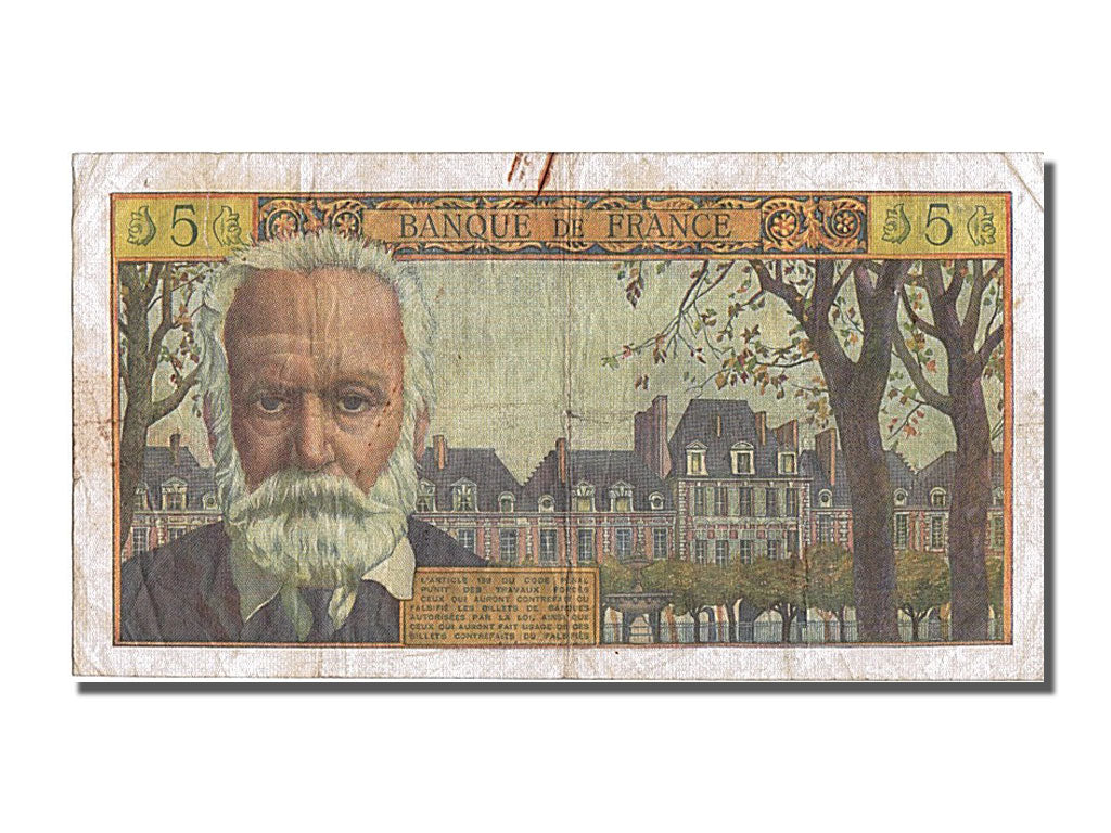 Francia, 5 Nouveaux Francs, 5 NF 1959-1965 ''Victor Hugo'', 1959, KM:141a, 19...