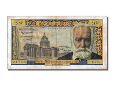 France, 5 Nouveaux Francs, 5 NF 1959-1965 ''Victor Hugo'', 1962, KM #141a,...