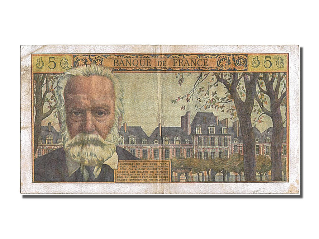 France, 5 Nouveaux Francs, 5 NF 1959-1965 ''Victor Hugo'', 1962, KM #141a,...
