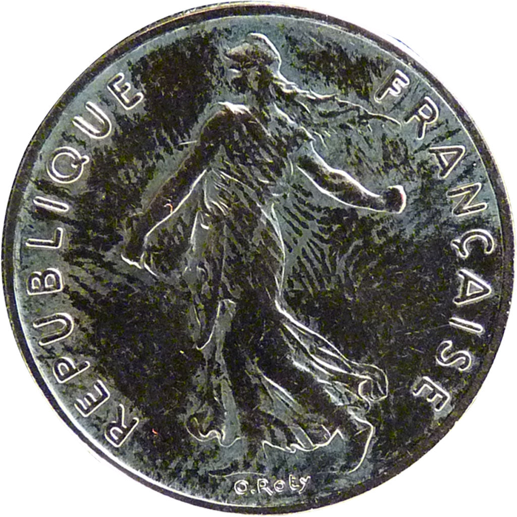 FRANCE, Semeuse, 1/2 Franc, 1983, Paris, KM #931.1, MS(65-70), Nickel, 19.5,...