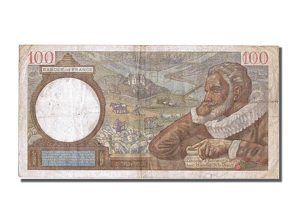 France, 100 Francs, 100 F 1939-1942 ''Sully'', 1942, KM #94, 1942-03-05,...