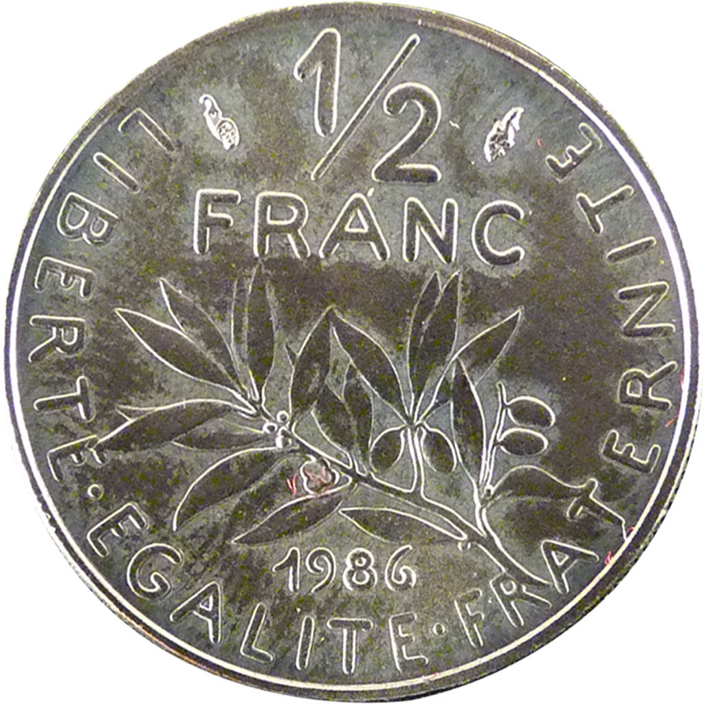 V ème République, ½ Franc Semeuse