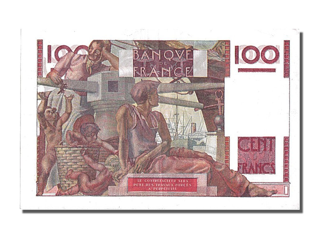 Banknote, France, 100 Francs, 100 F 1945-1954 ''Jeune Paysan'', 1946