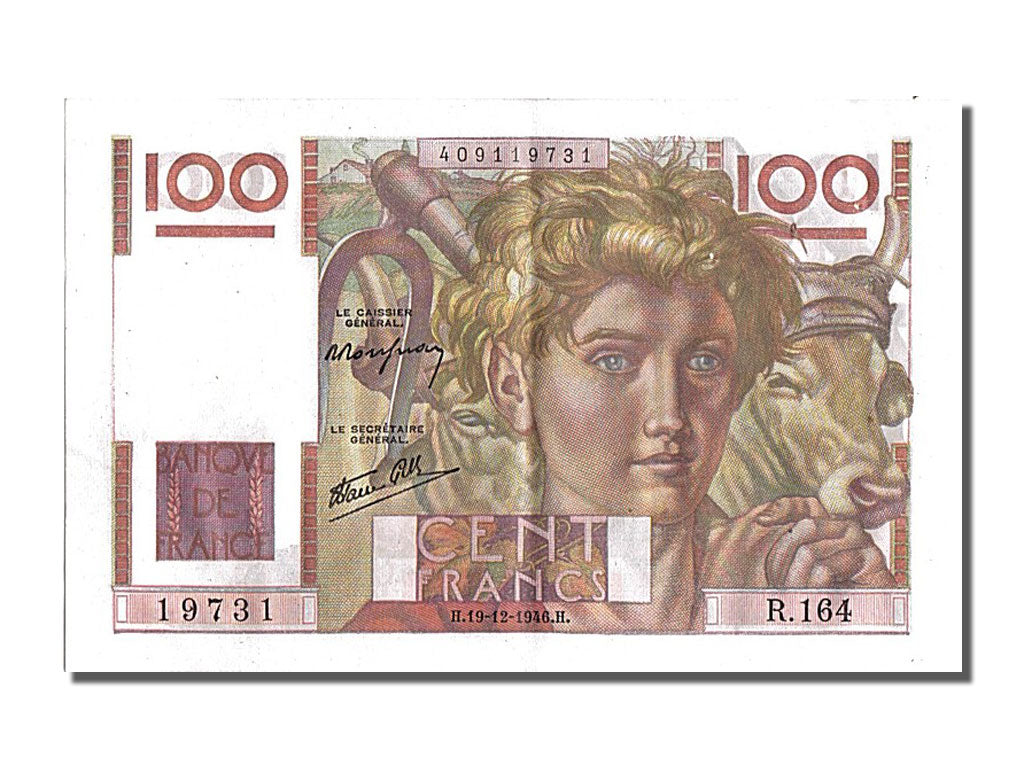 FRANCE, 100 Francs, 100 F 1945-1954 ''Jeune Paysan'', 1946, 1946-12-19,...