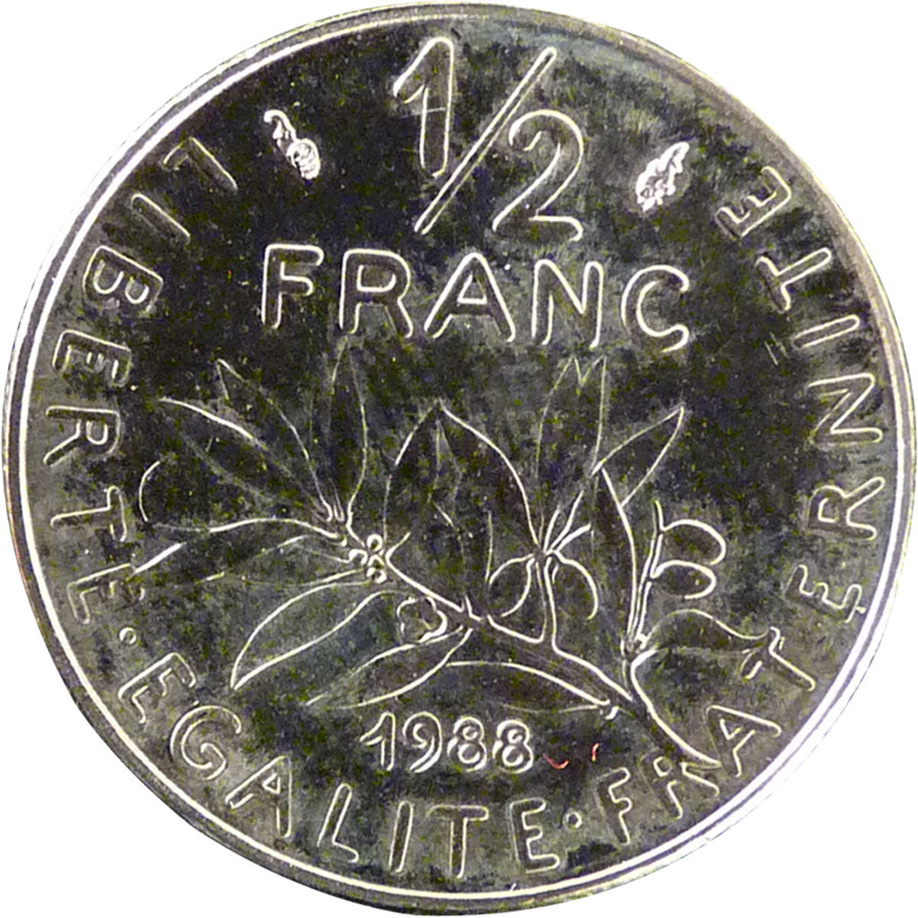 V ème République, ½ Franc Semeuse