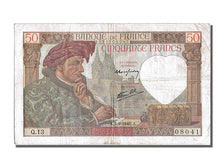 Banknot, Francja, 50 Francs, Jacques Coeur, 1940, 1940-09-05, EF(40-45)