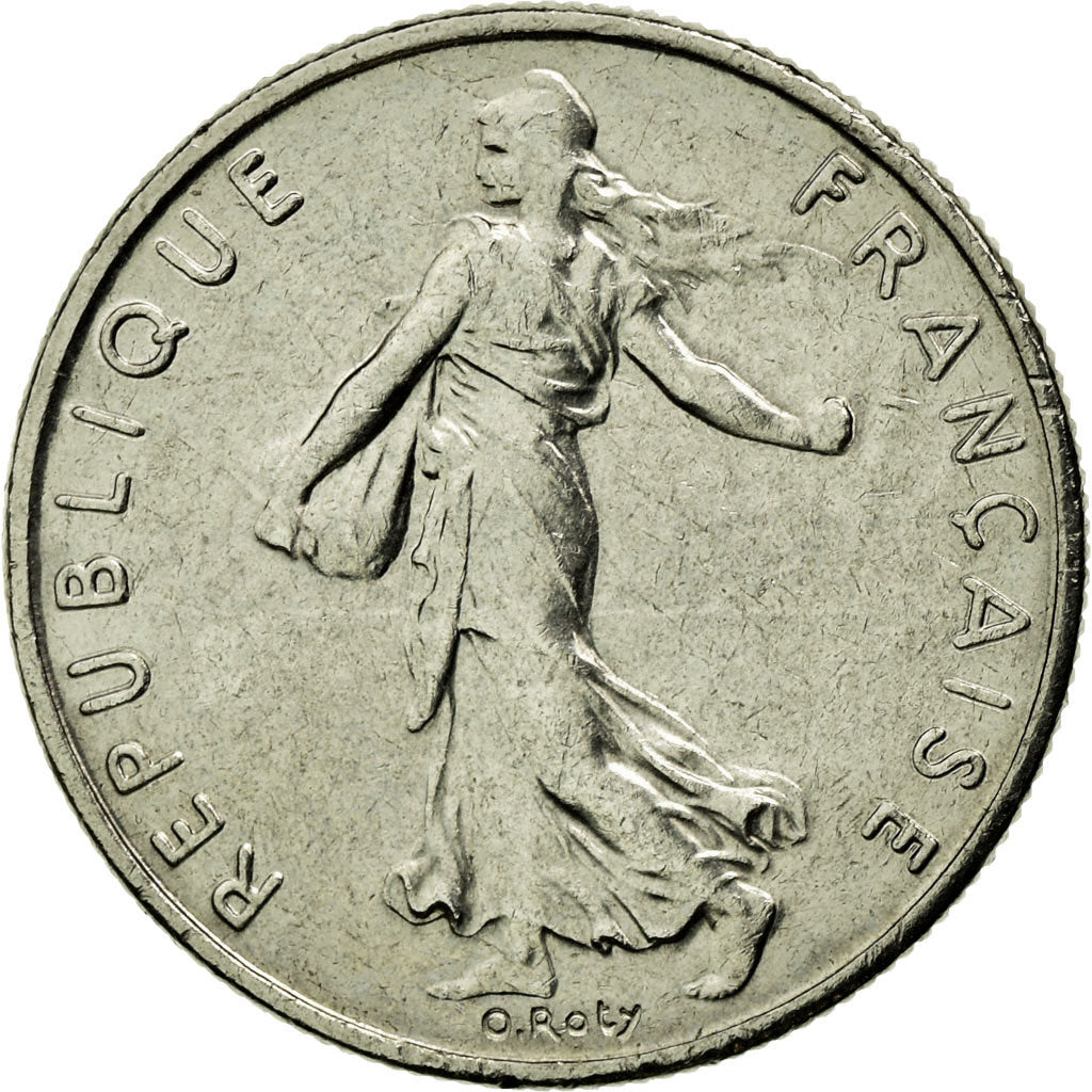 Coin, France, Semeuse, 1/2 Franc, 1989, MS(65-70), Nickel, Gadoury:429