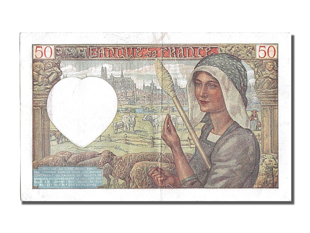Francia, 50 Francs, 50 F 1940-1942 ''Jacques Coeur'', 1940, KM:93, 1940-09-05...