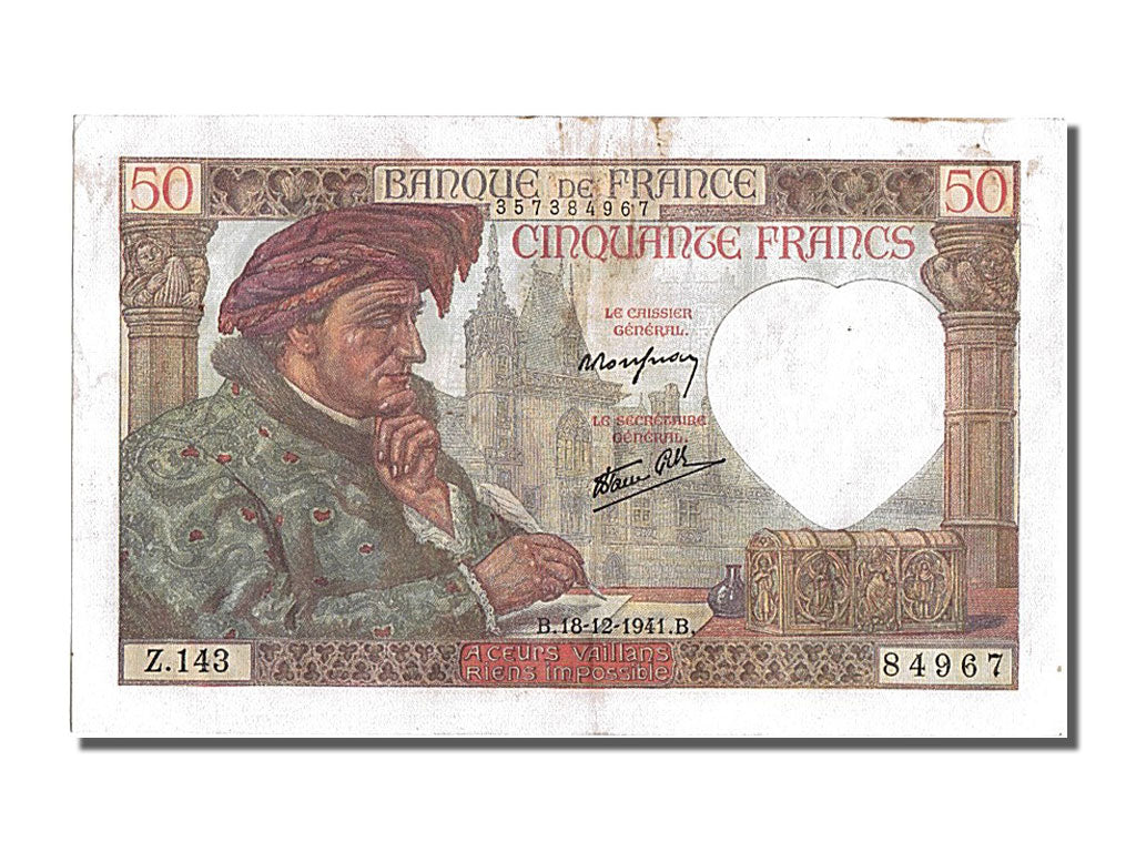 50 Francs type Jacques Coeur