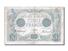 France, 5 Francs, 5 F 1912-1917 ''Bleu'', 1915, KM #70, 1915-02-09, EF(40-45),..