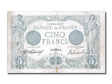 Banknote, France, 5 Francs, 5 F 1912-1917 ''Bleu'', 1915, 1915-08-24, AU(50-53)