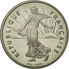 Moneta, Francja, Semeuse, 1/2 Franc, 1997, MS(65-70), Nikiel, Gadoury:429a