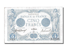 Banknot, Francja, 5 Francs, Bleu, 1916, 1916-10-02, EF(40-45), Fayette:2.44
