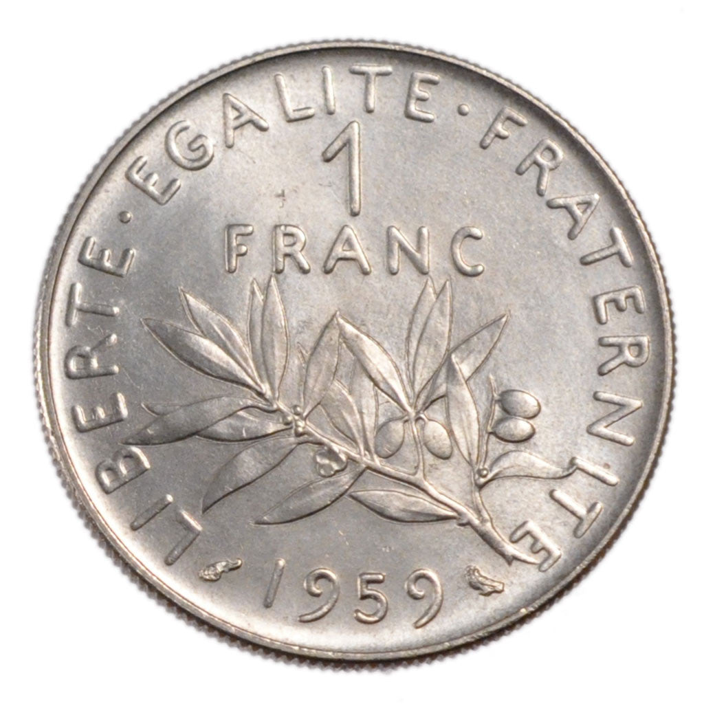 Monnaie, France, Semeuse, Franc, 1959, ESSAI, FDC, Nickel, Gadoury:474, KM:E98