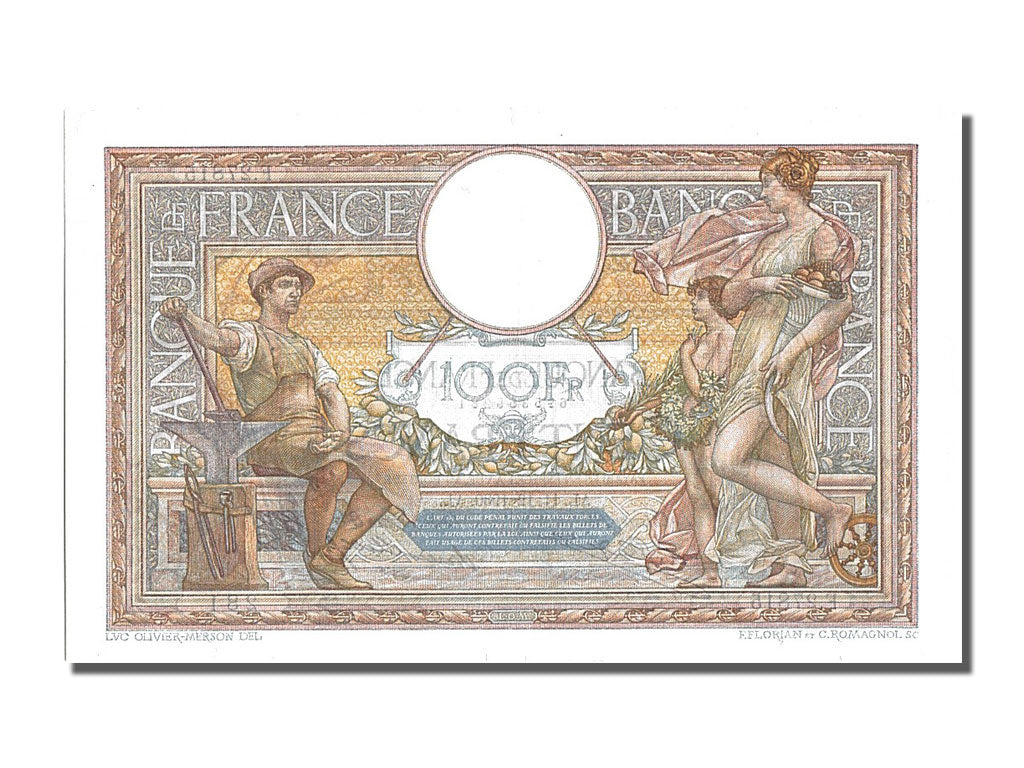 Billet, France, 100 Francs, 100 F 1908-1939 ''Luc Olivier Merson'', 1930