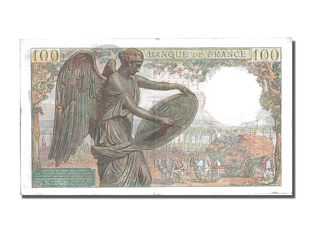 Banknote, France, 100 Francs, 100 F 1942-1944 ''Descartes'', 1942, 1942-05-15