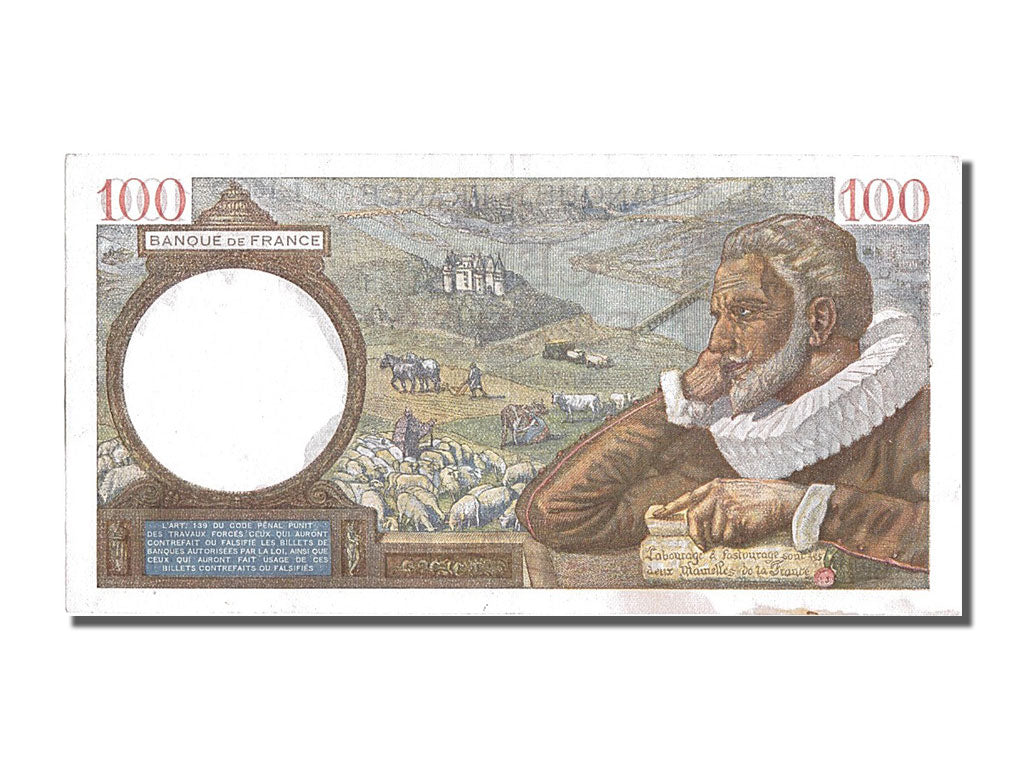 France, 100 Francs, 100 F 1939-1942 ''Sully'', 1940, KM #94, 1940-11-07,...