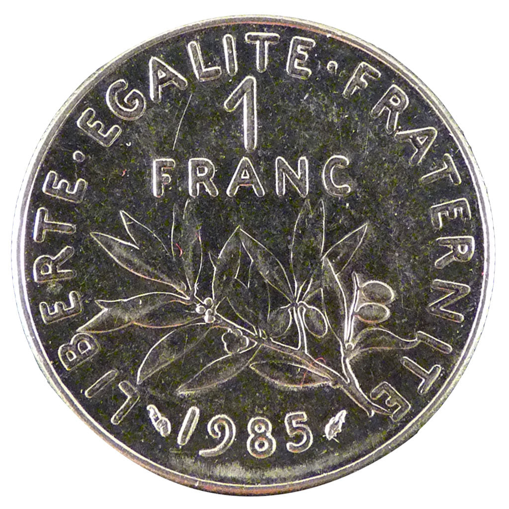 FRANCE, Semeuse, 1 Franc, 1985, Paris, MS(65-70), Nickel, 24, Gadoury #474, 6.10