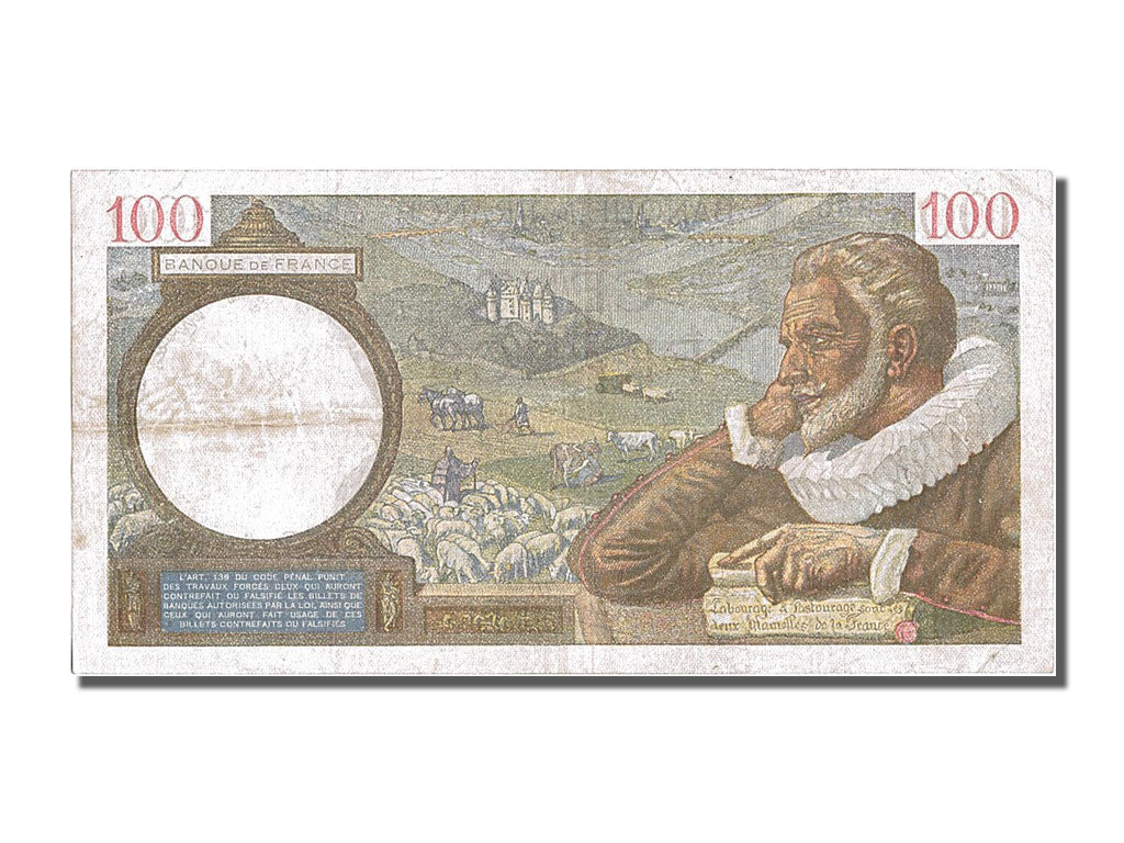 Banknote, France, 100 Francs, 100 F 1939-1942 ''Sully'', 1941, 1941-10-02