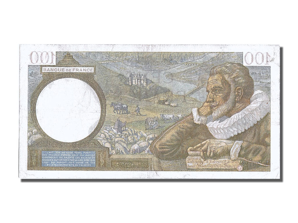 France, 100 Francs, 100 F 1939-1942 ''Sully'', 1942, KM #94, 1942-03-05,...