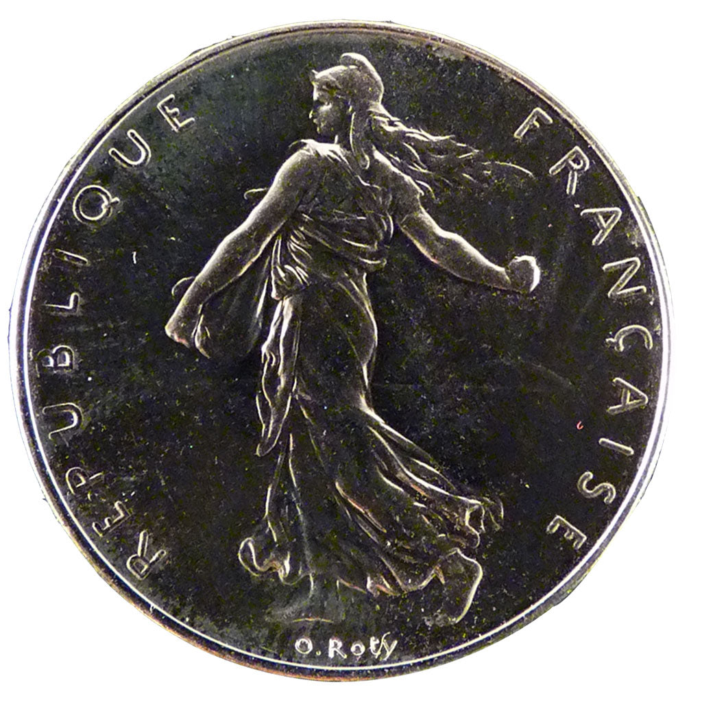 FRANCE, Semeuse, 1 Franc, 1991, Paris, MS(65-70), Nickel, 24, Gadoury #474, 6.00