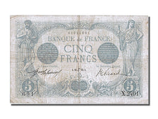 Banknote, France, 5 Francs, 5 F 1912-1917 ''Bleu'', 1913, 1913-06-16, EF(40-45)
