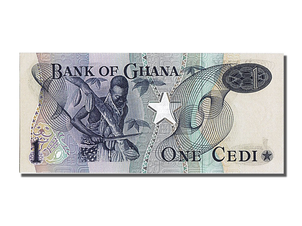 Ghana, 1 Cedi, 1976, KM #13c, 1976-01-02, UNC(65-70), C/3