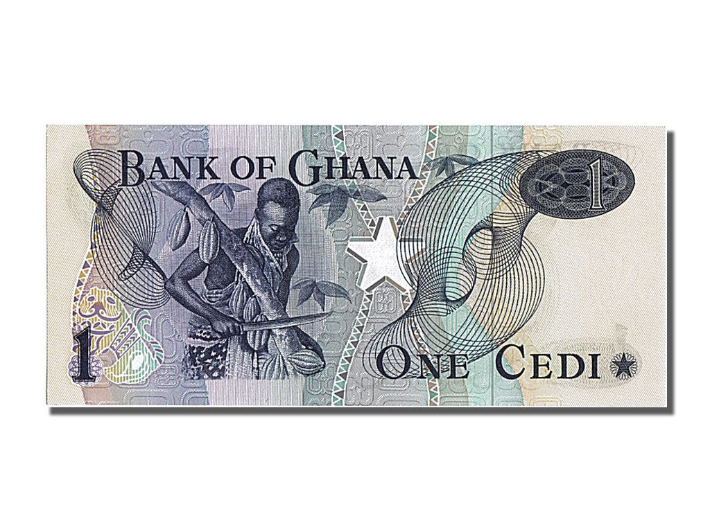 Banconote, Ghana, 1 Cedi, 1976, 1976-01-02, FDS