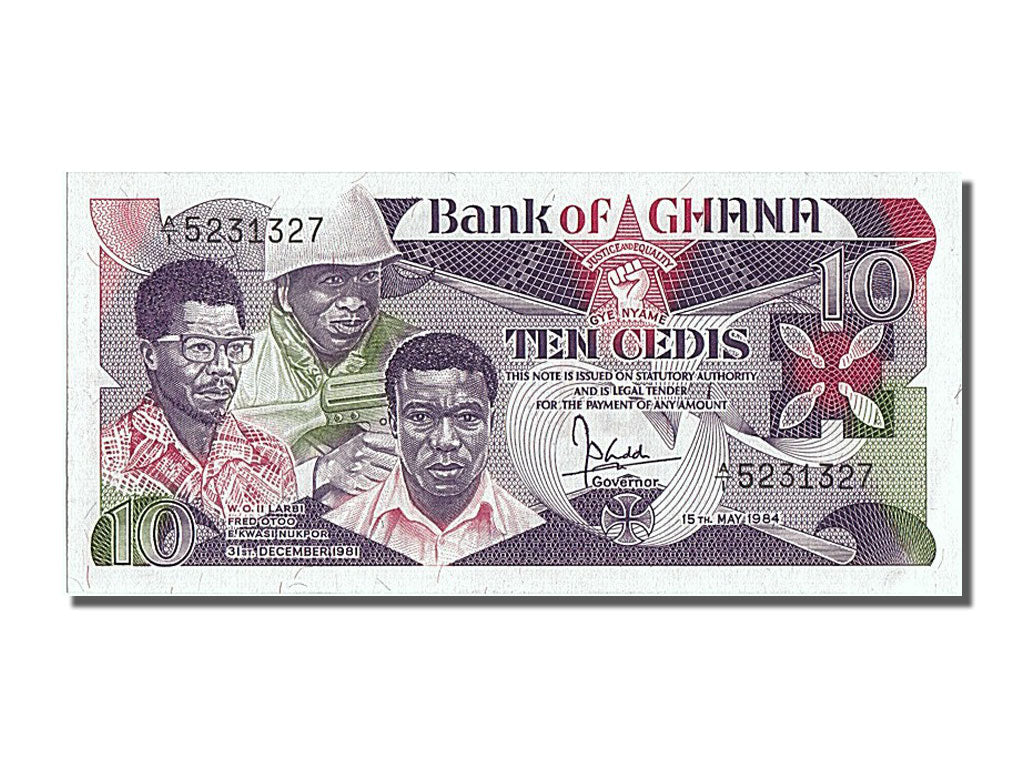 Banknote, Ghana, 10 Cedis, 1984, 1984-05-15, UNC(65-70)