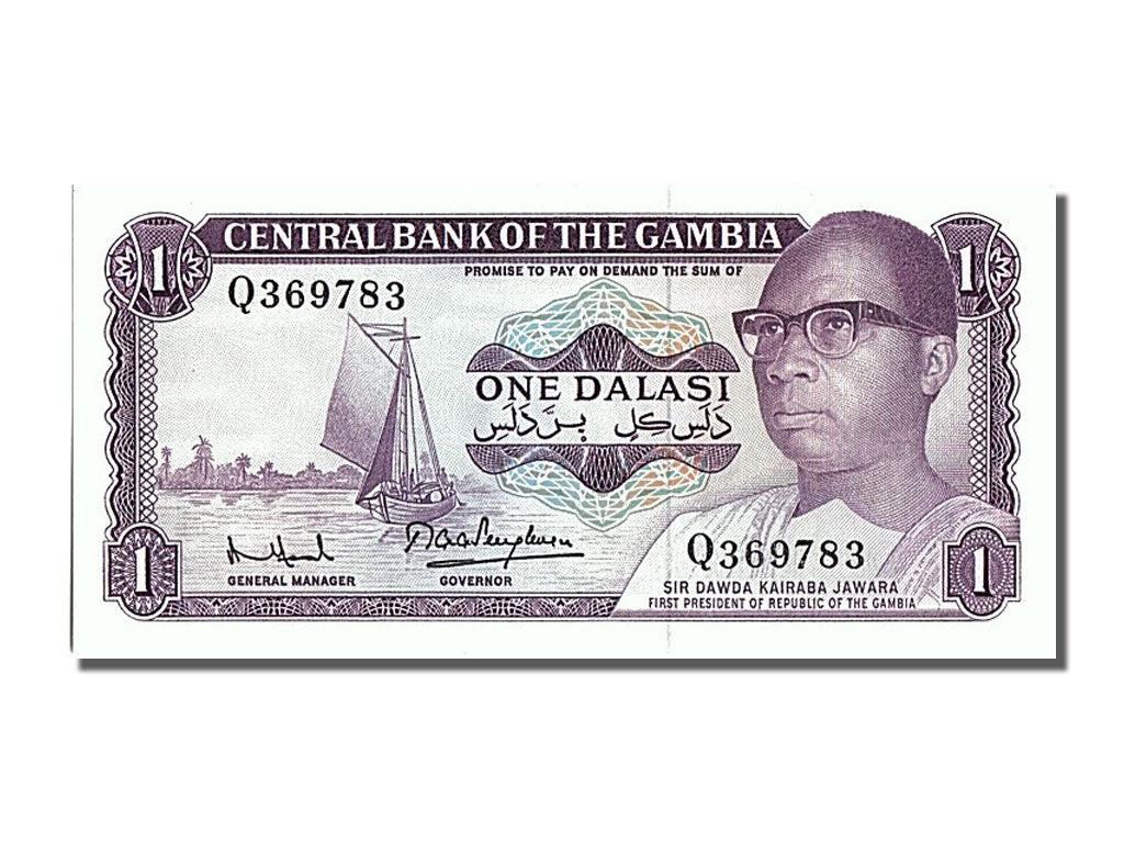 Billete, 1 Dalasi, Gambia, UNC