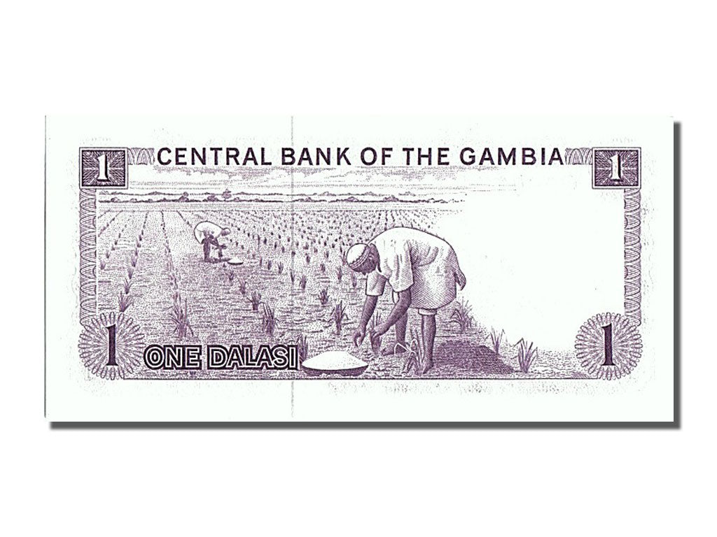 Billete, 1 Dalasi, Gambia, UNC