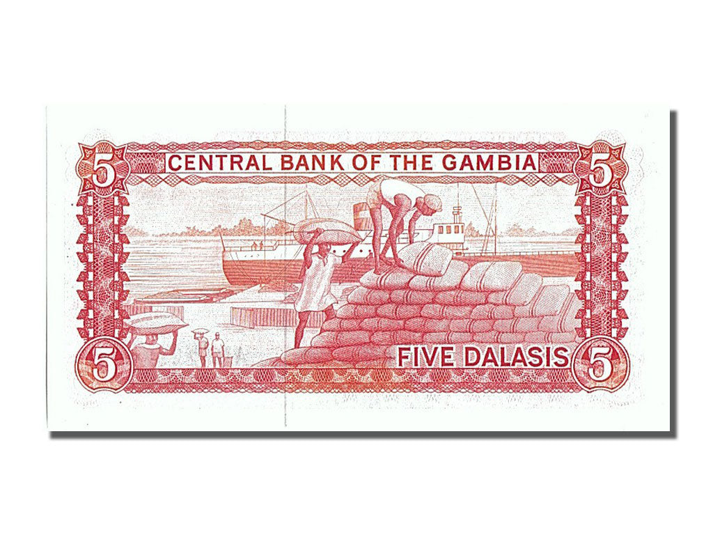 Banknote, Gambia, 5 Dalasis, UNC(65-70)