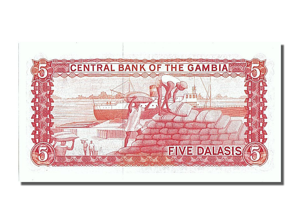 Banknote, Gambia, 5 Dalasis, UNC(65-70)