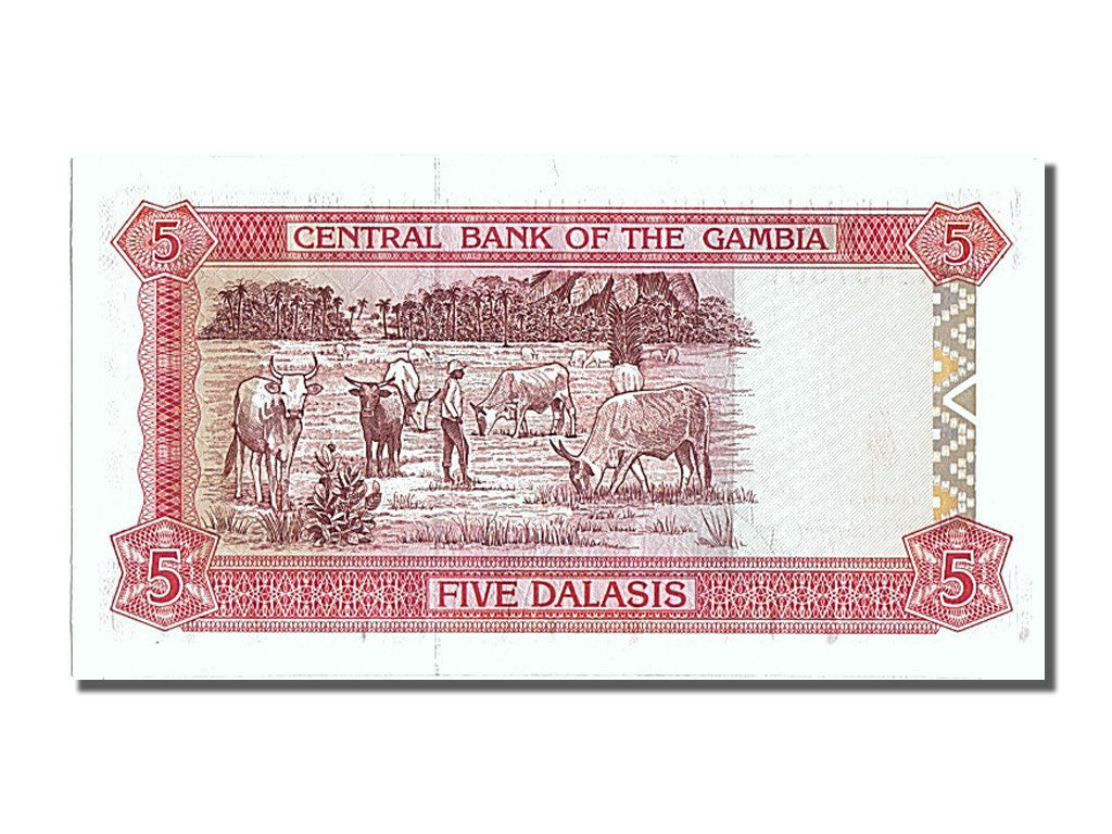 Banknote, Gambia, 5 Dalasis, UNC(65-70)