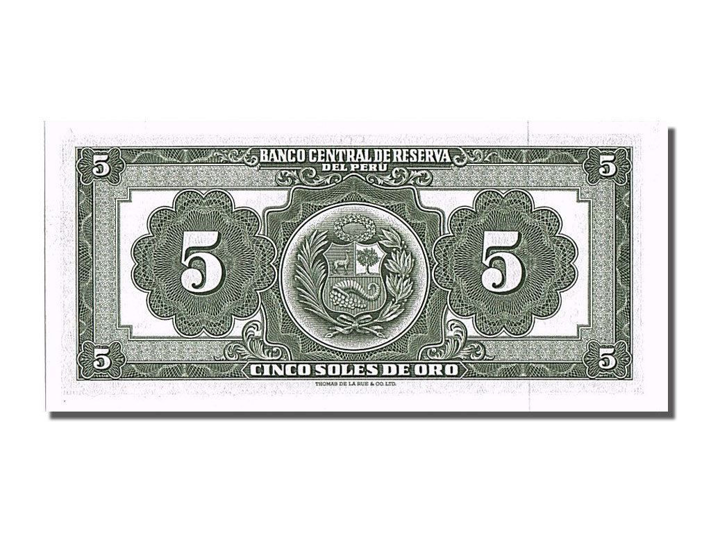 Banconote, Perù, 5 Soles De Oro, 1966, 1966-11-18, FDS