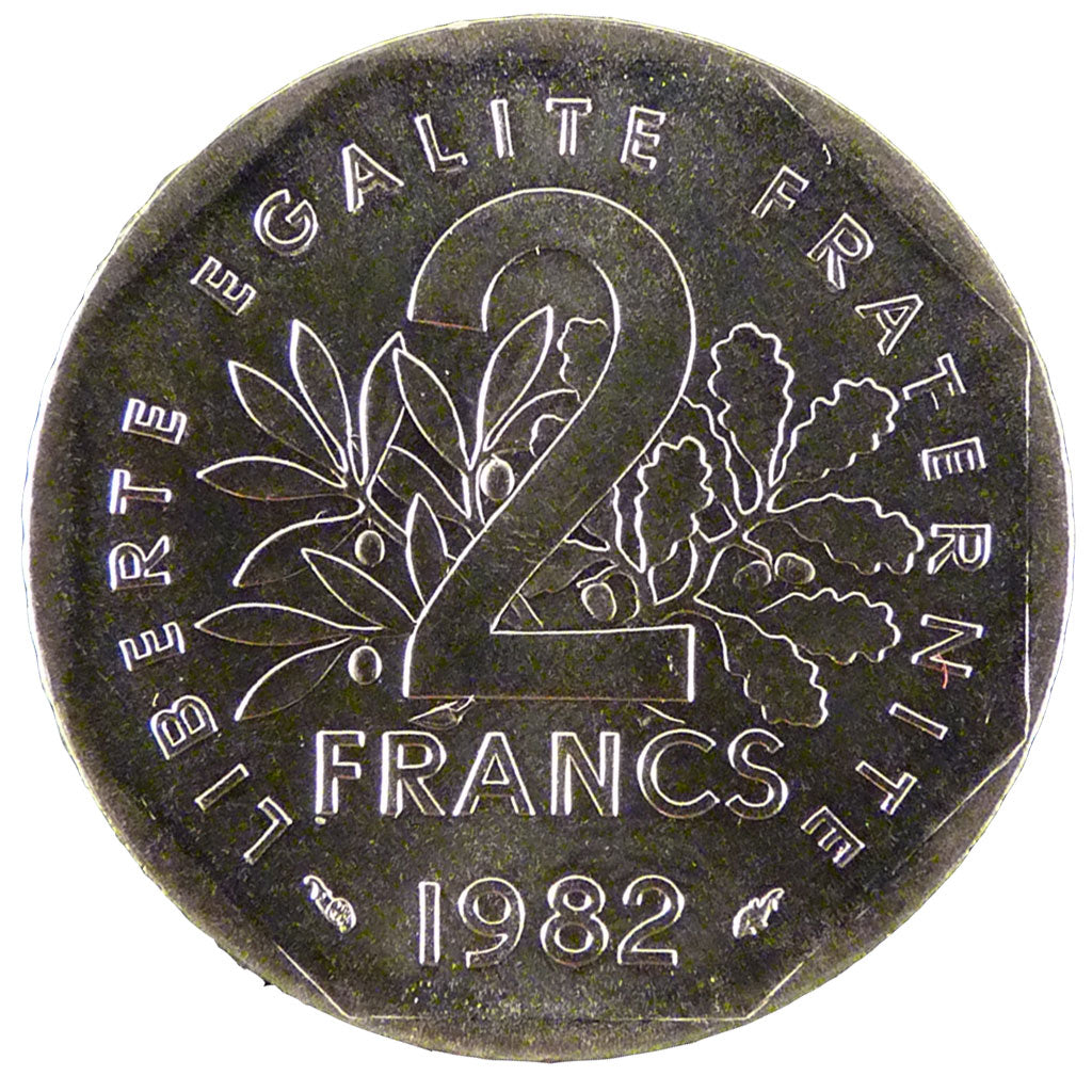 V ème République,2 Francs Semeuse