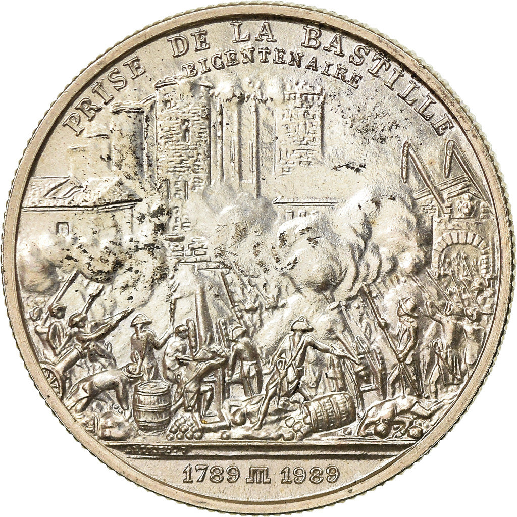 France, Médaille, Bicentenaire de la Prise de la Bastille, History, 1989, SPL