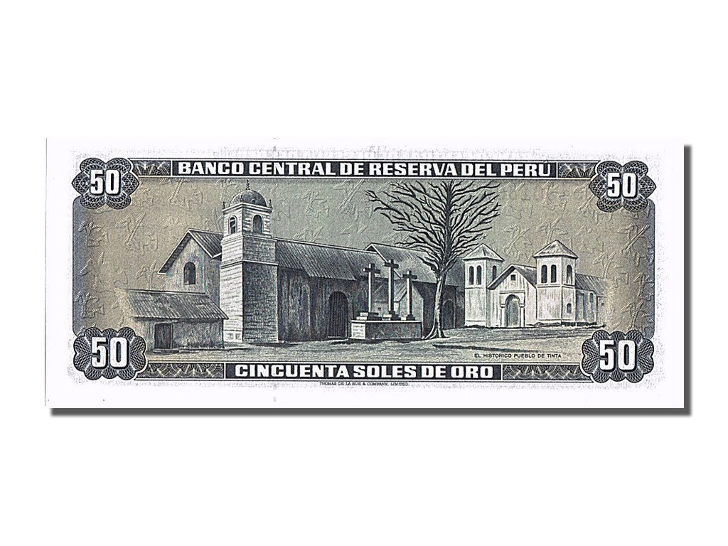 Pérou, 50 Soles De Oro type Tupac amaru II