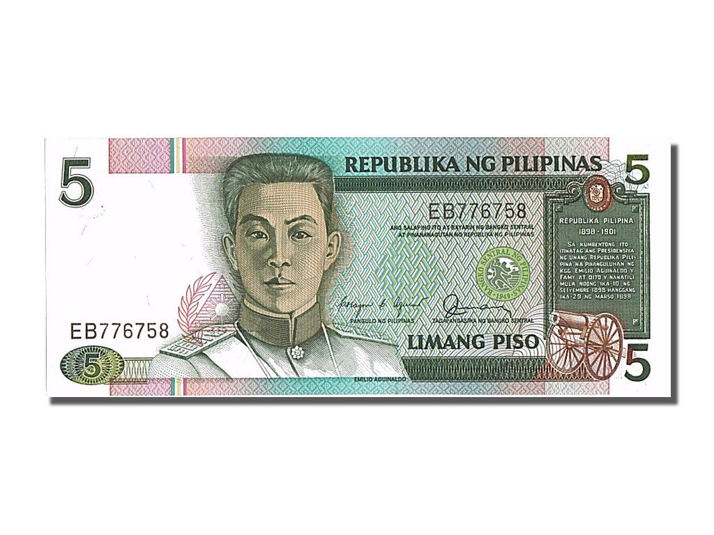 Banknot, Filipiny, 5 Piso, UNC(65-70)
