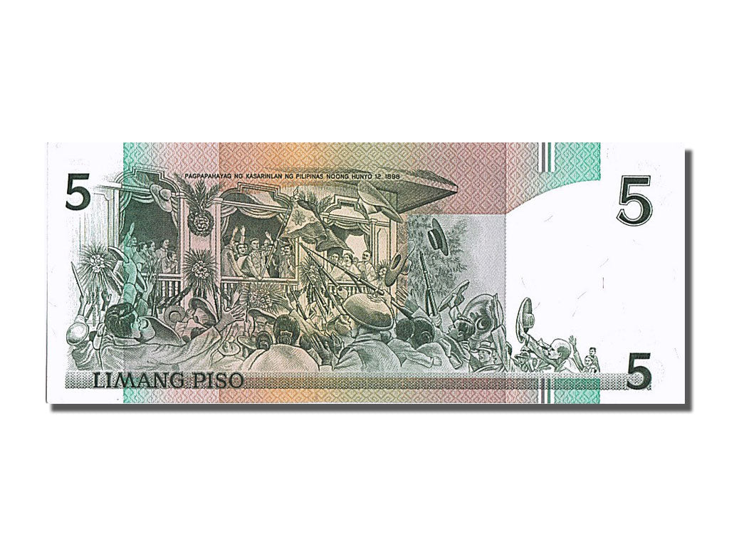 Geldschein, Philippinen, 5 Piso, UNZ