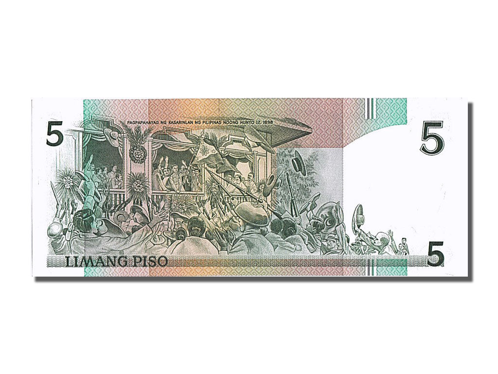 Billete, 5 Piso, Filipinas, UNC