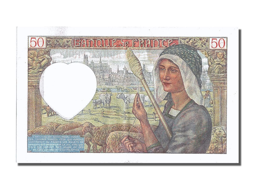 France, 50 Francs, 50 F 1940-1942 ''Jacques Coeur'', 1940, KM #93, 1940-12-05,..