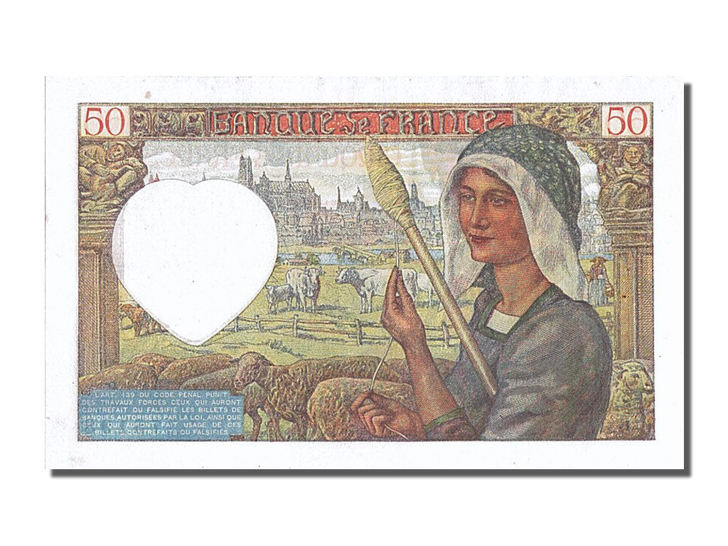 France, 50 Francs, 50 F 1940-1942 ''Jacques Coeur'', 1941, KM #93, 1941-01-23,..