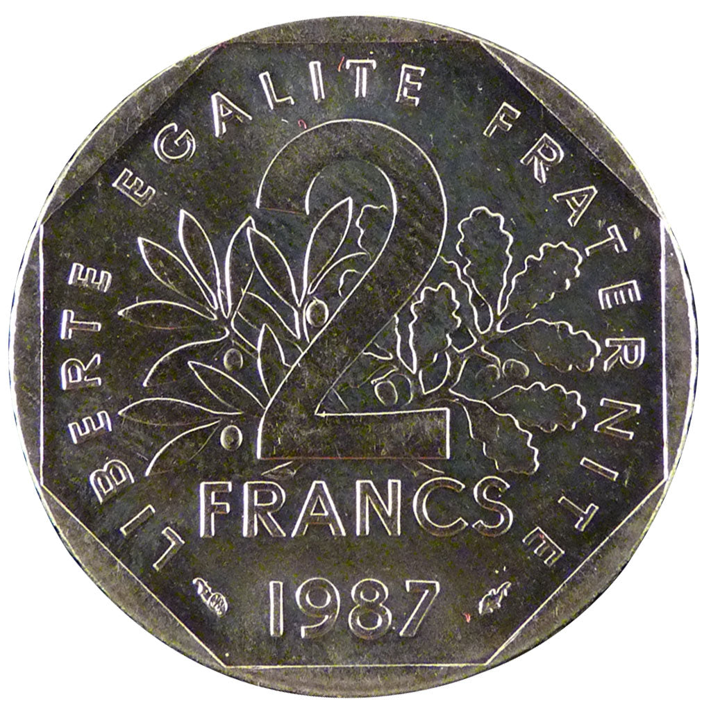V ème République,2 Francs Semeuse