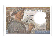 Billete, Francia, 10 Francs, 10 F 1941-1949 ''Mineur'', 1942, 1942-11-26, UNC